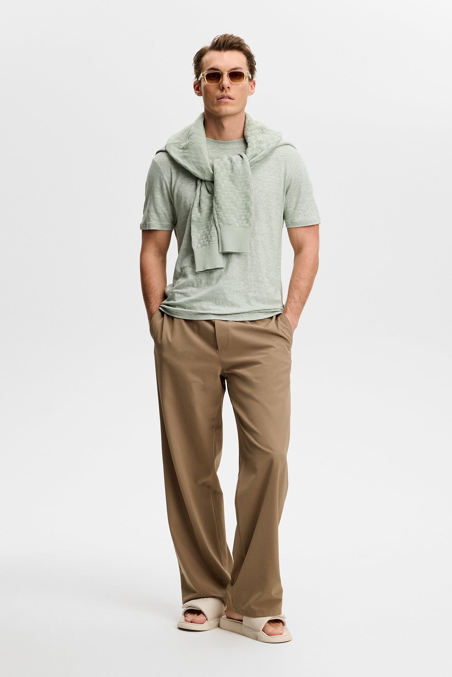 Coma Linen Tee / Jadeite