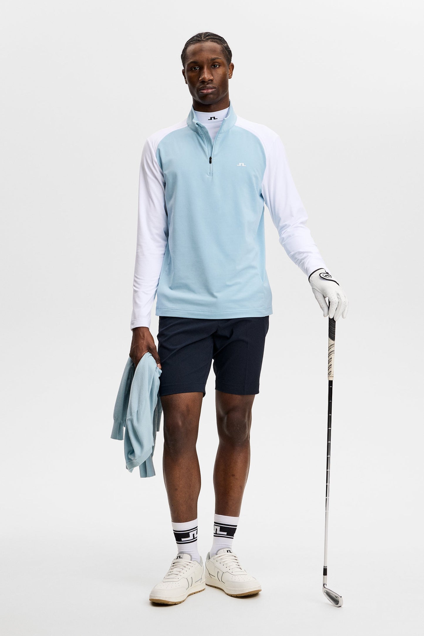 Blake Zip Mid Layer / Forget-Me-Not